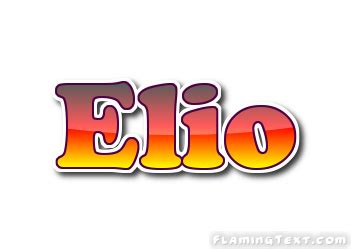 Elio Logo | Free Name Design Tool from Flaming Text