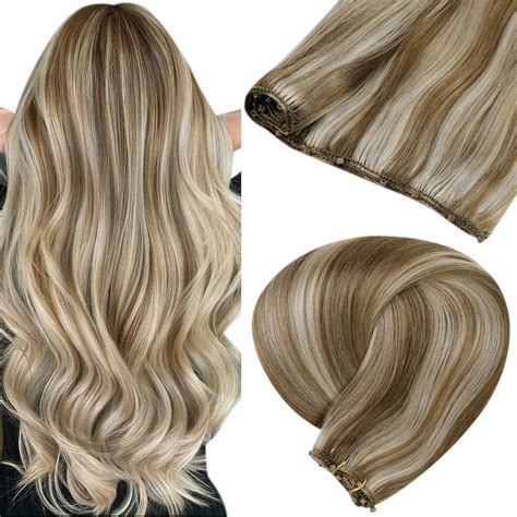 Amazon Micro Weft Extensions Blonde LaaVoo Highlight Beaded Weft