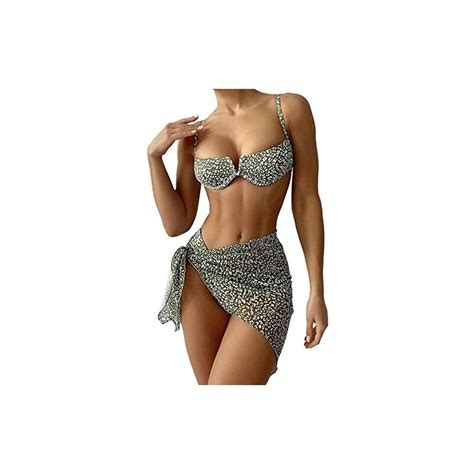 Generisch Bikini Da Donna A Triangolo Con Fascia Per La Pancia Costume