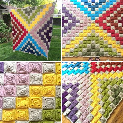 Quilt Look Blanket Crochet Pattern Tons Of Tutorial Photos Etsy