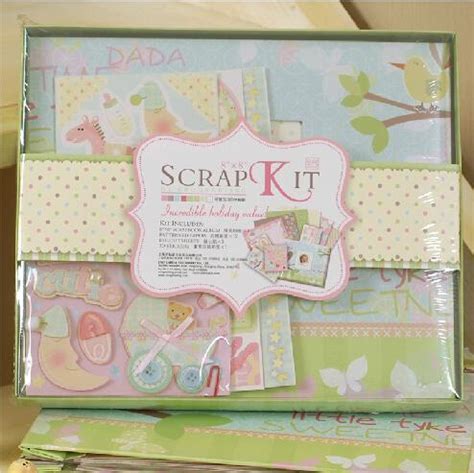 Aliexpress.com : Buy 8" Cute Baby Scrapbook Album , Handmade DIY Baby Growth Scrapbook Kit, Make ...