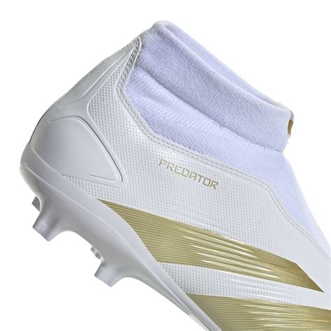 Adidas Predator League Laceless Fg Day Spark Footwear White Gold Metallic Footwear White