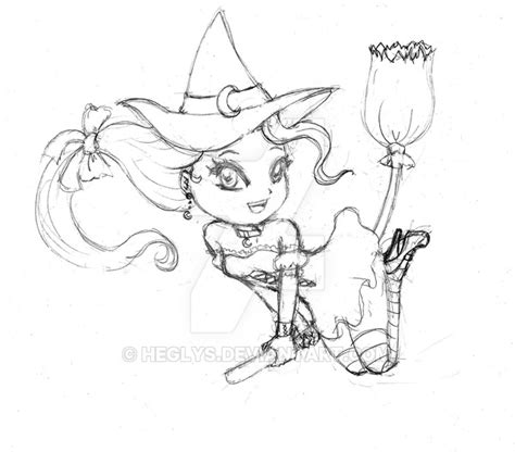 Cute Witch Drawing At Getdrawings Free Download