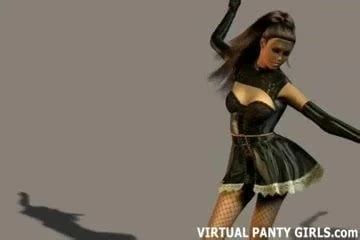 3D Virtual French Maid Teasing In Lingerie Cartoon Porn By Virtual Panty Girls XHamster