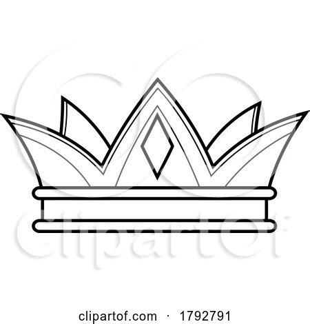 Cartoon Crown in Black and White by Hit Toon #1792791