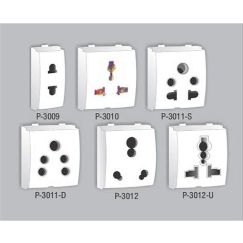 6a And 10a 2 And 3 Pin Electric Modular Socket 1 And 2 Rs 28 Piece