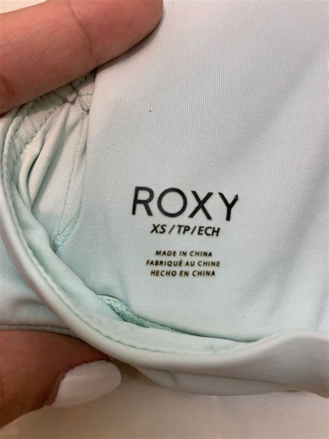 ROXY Mint Green Bikini Top Women S Fashion Swimwear Bikinis Swimsuits On Carousell