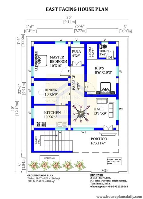 X East Facing Vastu Home Model House Designs And Plans Pdf Books