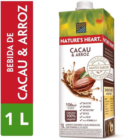 Natures Heart Bebida Vegetal Natures Heart Cacau E Arroz 1l Amazon