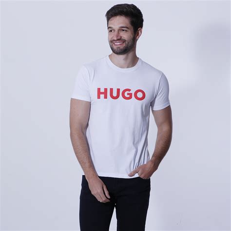 Camiseta Boss Logo Hugo Branca Envios Para Todo O Brasil