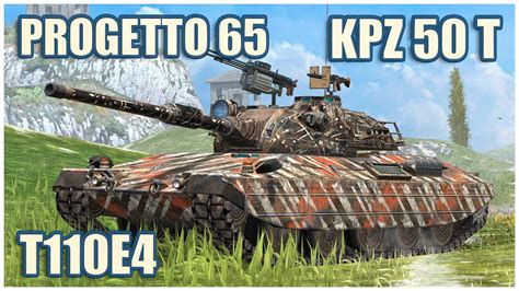 Progetto 65 Kpz 50 T T110E4 WoT Blitz Gameplay YouTube