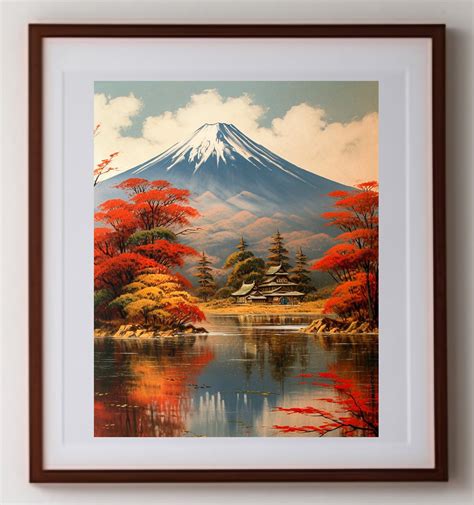 Japanese Mount Fuji Wall Art Japanese Art Print Asian - Etsy