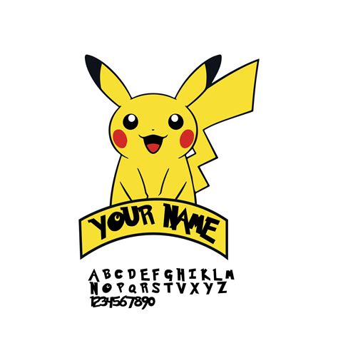 Pikachu Svg Pokemon Pokemon Svg Pokemon Png Pokemon Font Etsy Norway