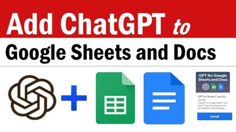 Chatgpt For Google Sheets And Docs How To Add Chatgpt To Google