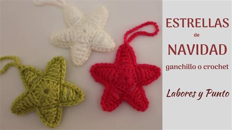 Como Tejer Una Estrella De Navidad A Ganchillo O Crochet Youtube