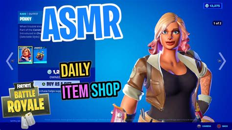 ASMR Fortnite Penny Skin Is Back Daily Item Shop Relaxing