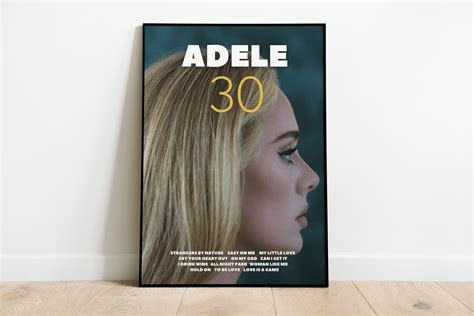 Adele 30 Album Cover Print Full Poster Poster Print | Etsy