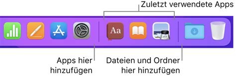 Verwenden Des Dock Auf Dem Mac Apple Support De