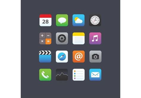 Iconos De La Aplicaci N De Smartphone Vector En Vecteezy