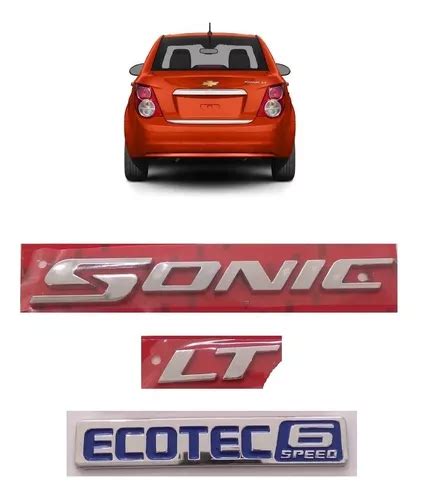 Emblema Letreiro Sonic Lt Ecotec Speed Mercadolivre