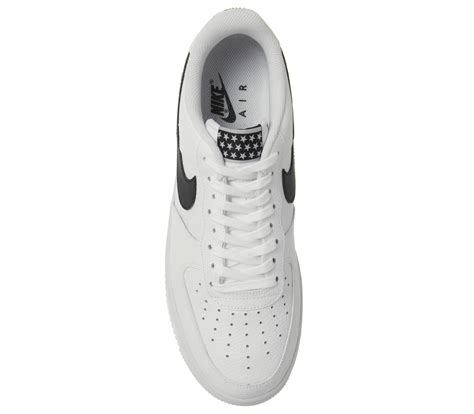 Nike Air Force 1 07 Trainers White Black Swoosh Mens Basketball Trainers