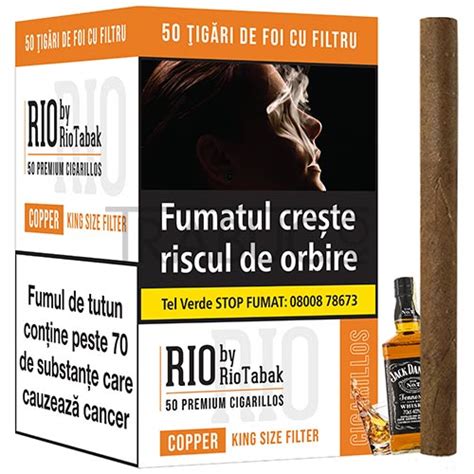 Tigari De Foi Rio Copper By Riotabak Whisky 50 Trabucro