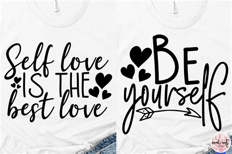 Self Love Quote Bundle Svg Eps Dxf Png By Coralcuts Thehungryjpeg