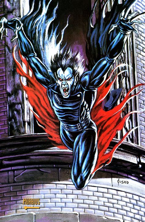 Morbius The Living Vampire Dr Michael Morbius Card Art By Joe