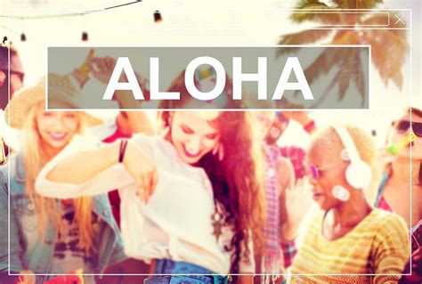 Aloha Cheerful Holiday Happiness Concept Free Photo Rawpixel