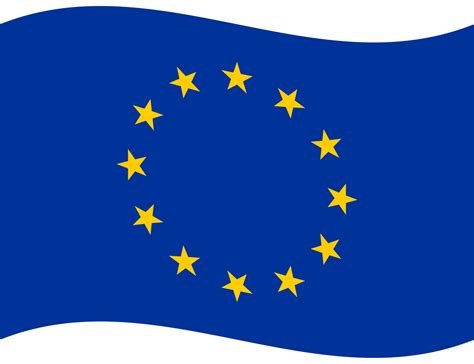 Flag of Europe. European Union. EU flag. European flag wave 27222866 PNG