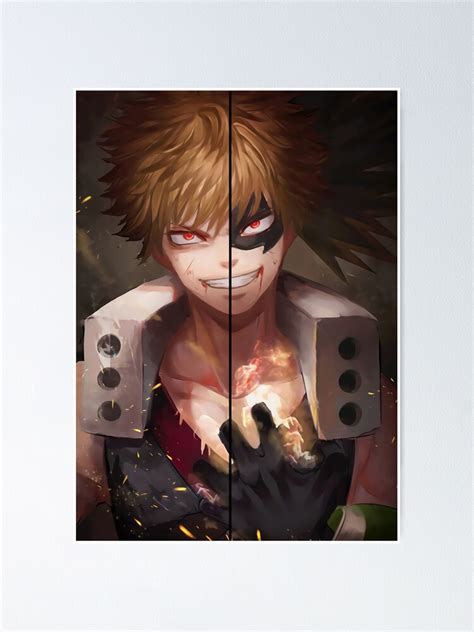 Katsuki Bakugo My Hero Academia Design Poster For Sale By Rinega