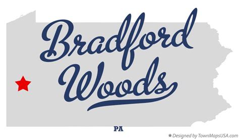 Map of Bradford Woods, PA, Pennsylvania