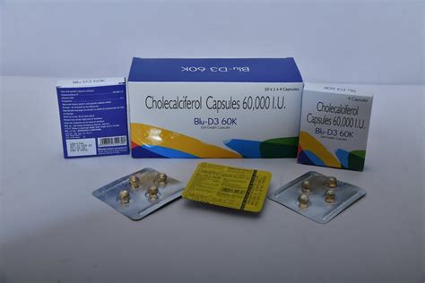 Allopathic Cholecalciferol I U Soft Gel Capsules Packaging Type