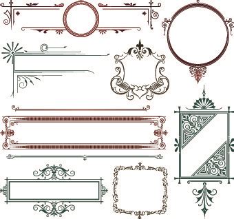 Art Nouveau Border Vector at Vectorified.com | Collection of Art ...