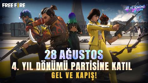 4 Yıl Dönümü Partisine Katıl Garena Free Fire YouTube