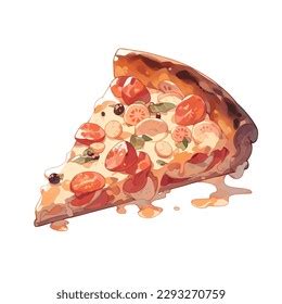 Pizza Slice Drawing Isolated On White Stock Vector (Royalty Free) 2293270759 | Shutterstock