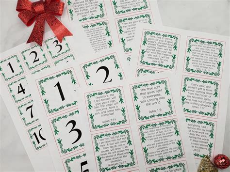 Advent Calendar Bible Verses (FREE Printables!) - Leap of Faith Crafting