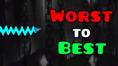 The Hardest Impossible Levels From Worst To Best Geometry Dash Youtube