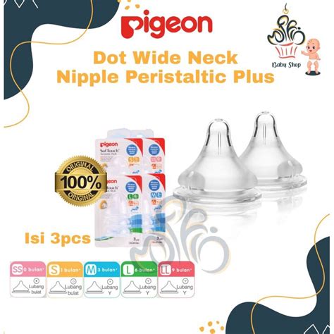 Jual Pigeon Peristaltic Plus Pcs Original Nipple Pigeon Peristaktic