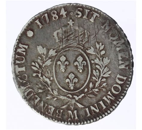 Monnaie France Ecu Aux Branches D Olivier Louis Xvi Argent