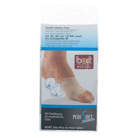 Bort Pedisoft Texline Vorfu Hallux Pad Gr L St Shop Apotheke