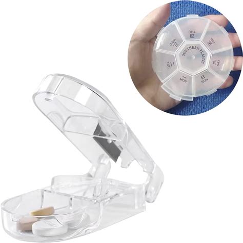 Amazon Pill Cutter And Splitter With Dispenser Easy Cut Pills For