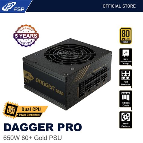 Fsp Dagger Pro W Psu Computer Power Supply Unit Gold Full