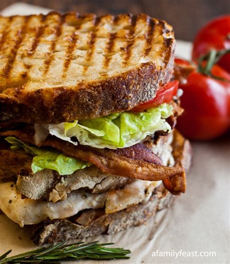 Grilled Chicken Club With Rosemary Aioli