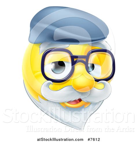 Royalty Free Grandpa Emoji Stock Clip Art Designs