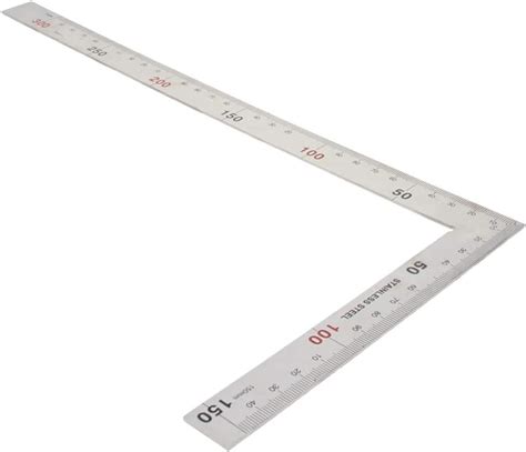 Buy Hegebeck L Shaped Framing Square Ruler X Mm Stainless Steel