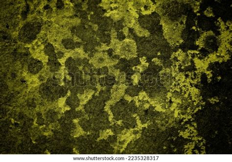 Yellow Textured Wall Background Dark Side Stock Photo 2235328317