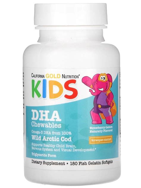 Омега 3 Omega 3 California Gold Nutrition Children's DHA Chewables ...