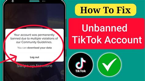 How To Fix Your Tiktok Account Was Permanently Banned Recover Your Tiktok Ban Account2024