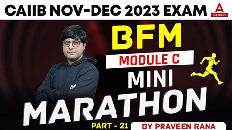 CAIIB Nov Dec 2023 Exam CAIIB BFM Module B Mini Marathon Part 21